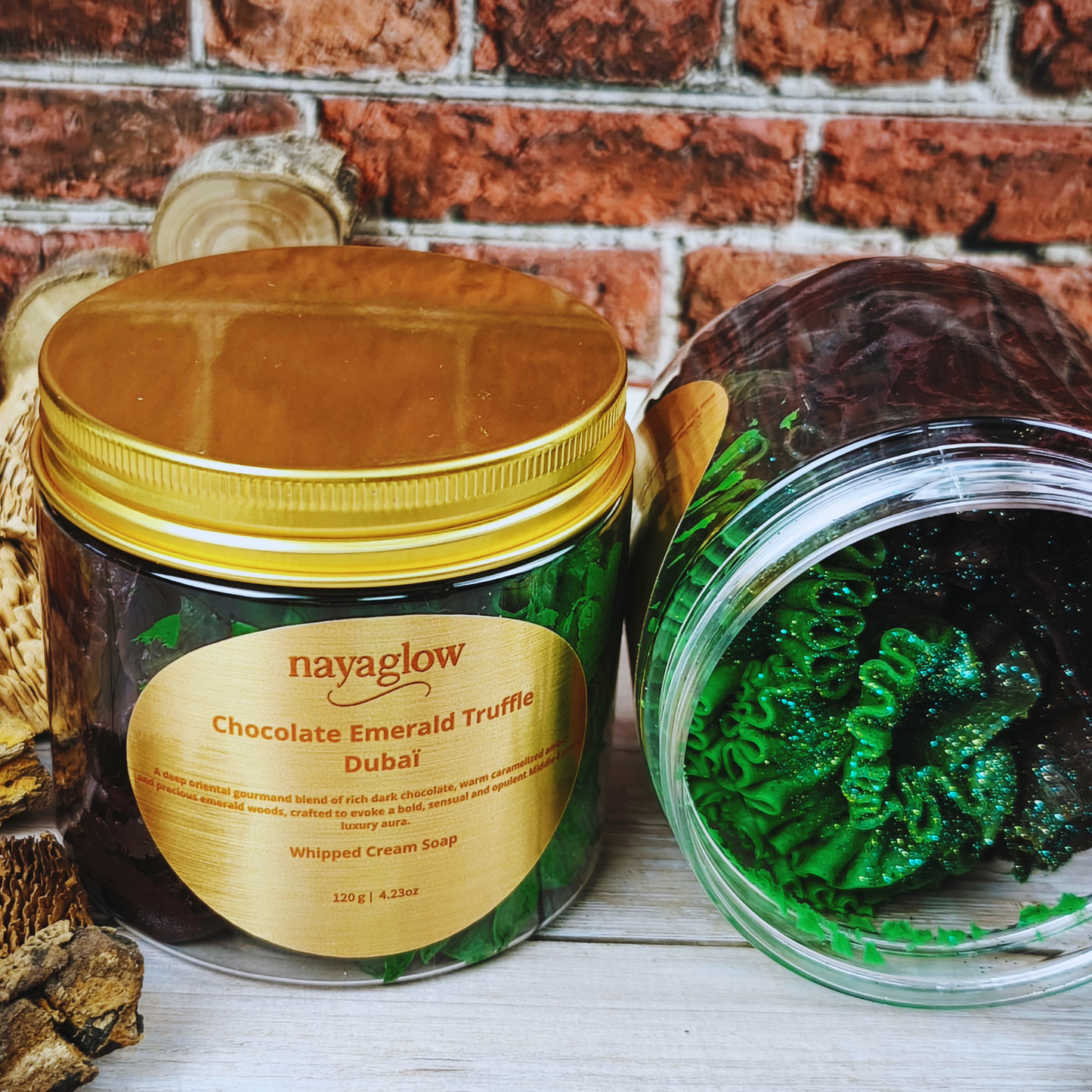 Chocolate Emerald Truffle Dubai Whipped Cream Soap – Emerald Truffle