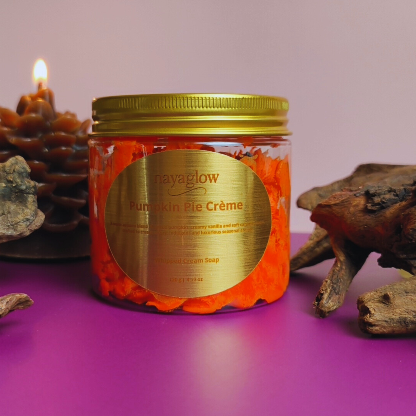 Pumpkin Pie Whipped Cream Soap – 120g | Limited Autumn Edition