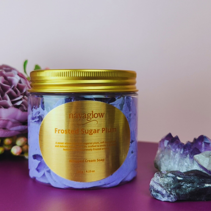 Frosted Sugar Plum – Whipped Cream Soap 120g | Limited Edition