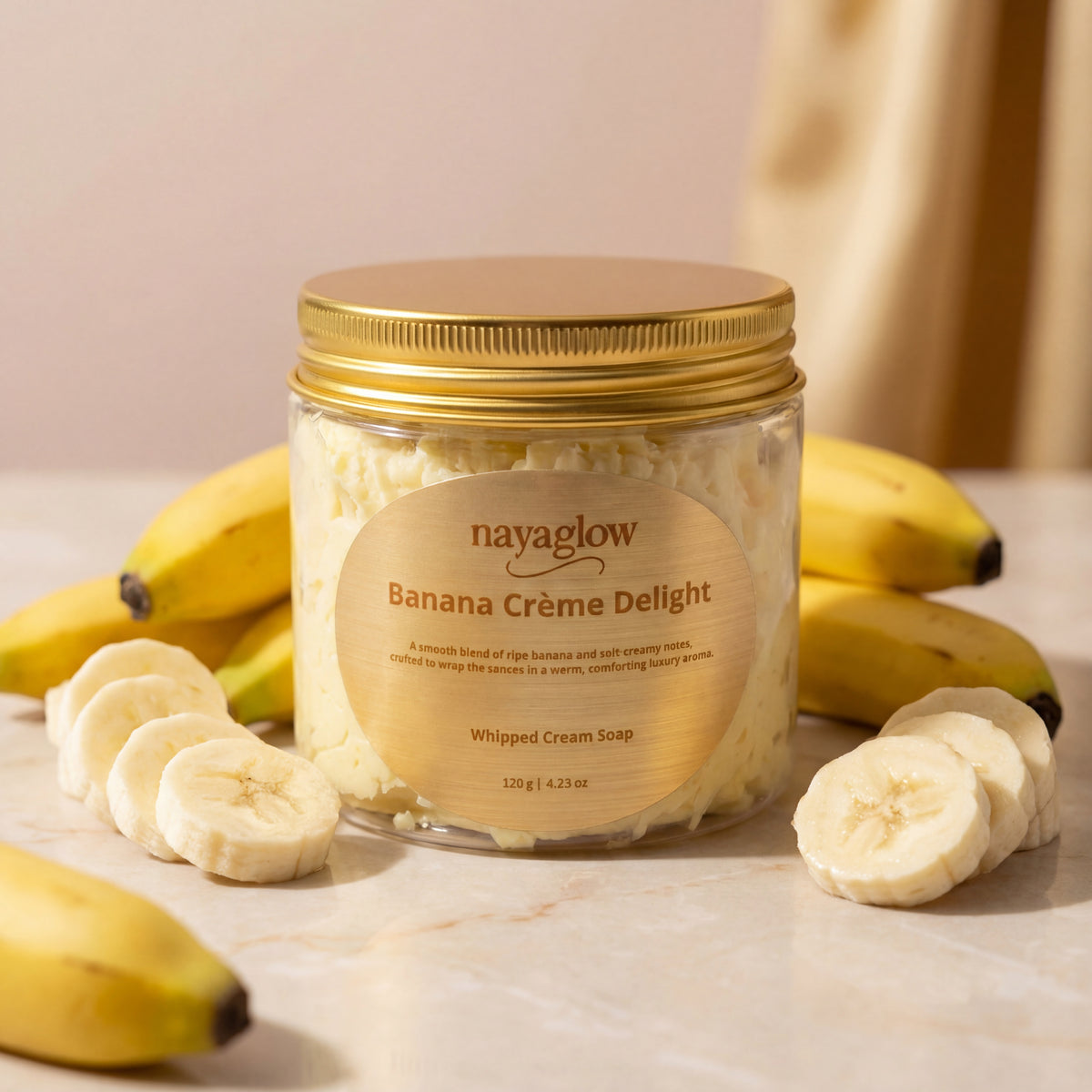 Banana – Luxury Whipped Cream Soap (120g)