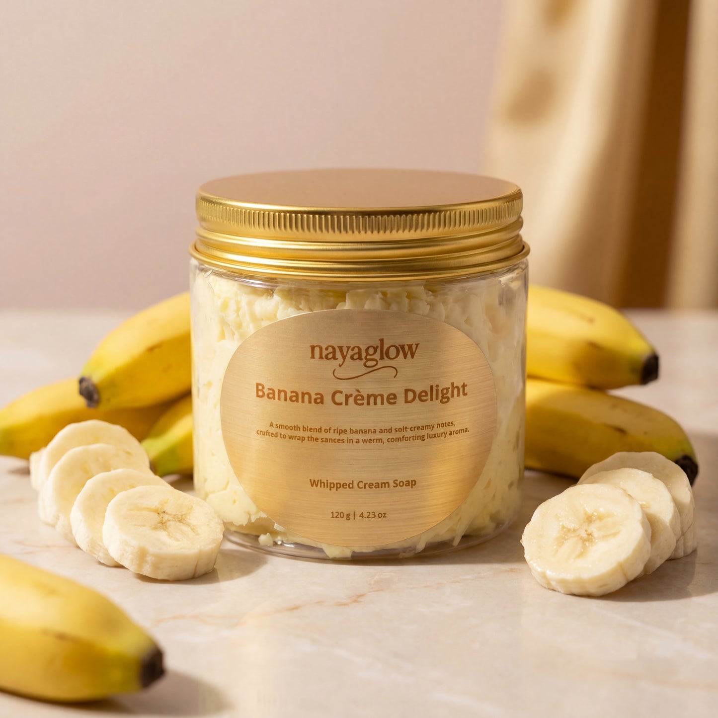 Banana – Luxury Whipped Cream Soap (120g)