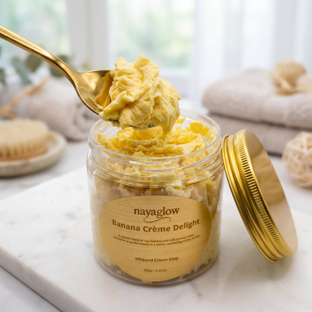 Banana – Luxury Whipped Cream Soap (120g)