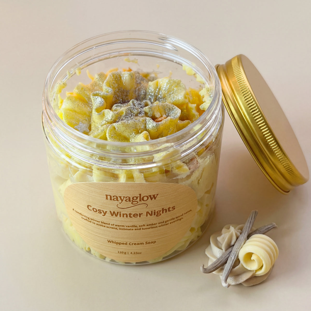 Cosy Winter Nights – Whipped Cream Soap 120g | Limited Winter Edition