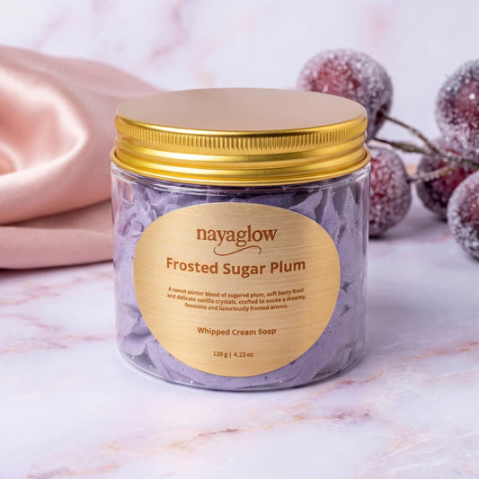 Frosted Sugar Plum – Whipped Cream Soap 120g | Limited Edition