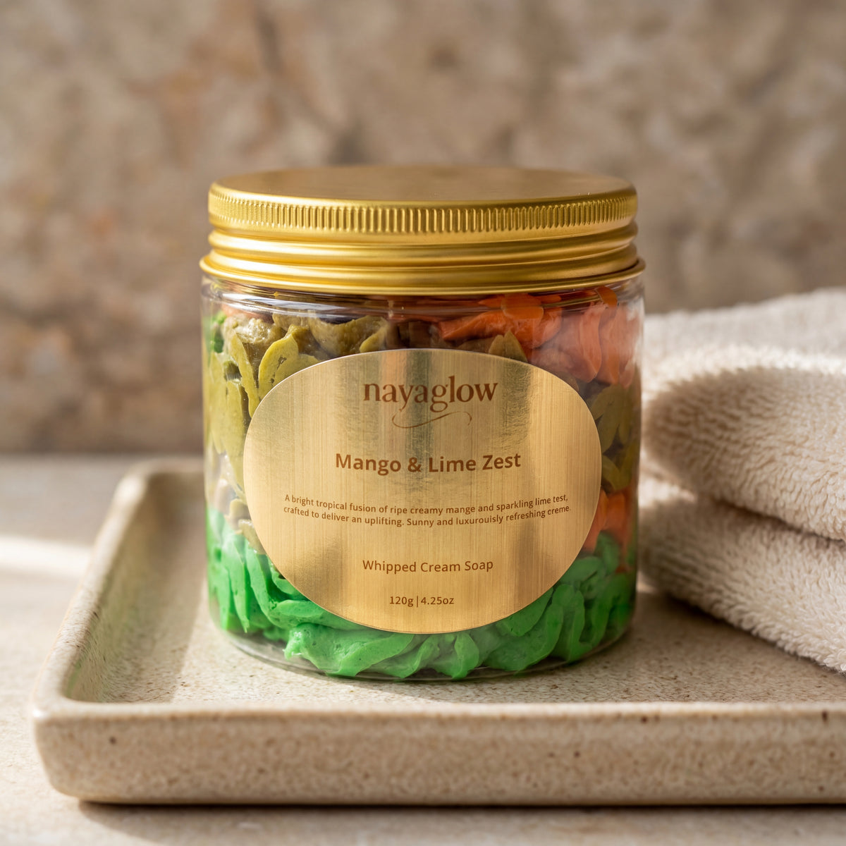 Mango & Lime – Luxury Whipped Cream Soap (120g)