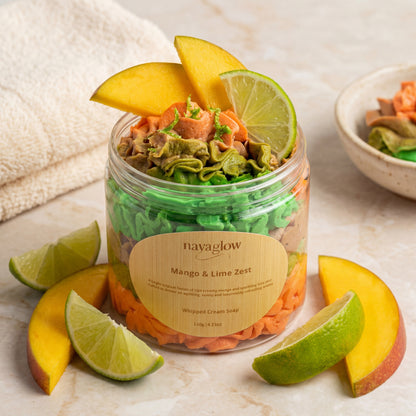Mango & Lime – Luxury Whipped Cream Soap (120g)
