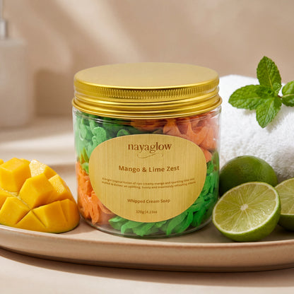 Mango & Lime – Luxury Whipped Cream Soap (120g)