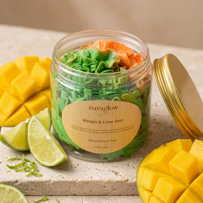 Mango & Lime – Luxury Whipped Cream Soap (120g)