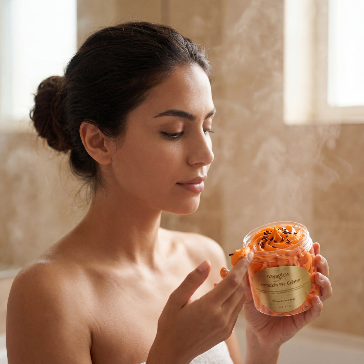 Pumpkin Pie Whipped Cream Soap – 120g | Limited Autumn Edition