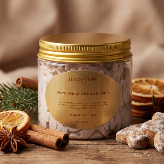 Warm Gingerbread – Whipped Cream Soap 120g | Cozy Winter Edition