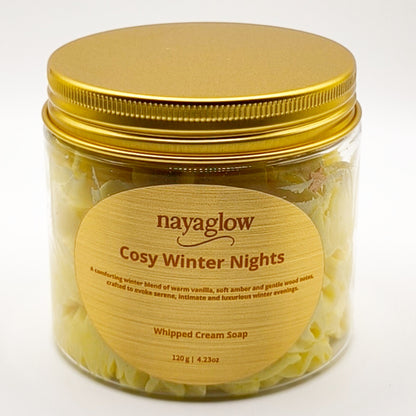 Cosy Winter Nights – Whipped Cream Soap 120g | Limited Winter Edition