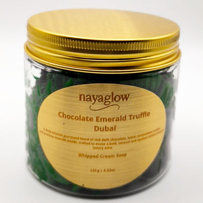 Chocolate Emerald Truffle Dubai Whipped Cream Soap – Emerald Truffle