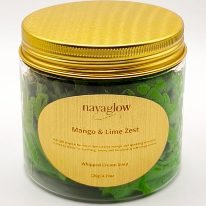 Mango & Lime – Luxury Whipped Cream Soap (120g)