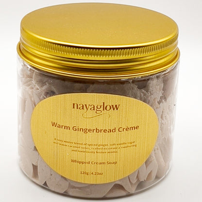 Warm Gingerbread – Whipped Cream Soap 120g | Cozy Winter Edition