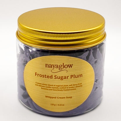 Frosted Sugar Plum – Whipped Cream Soap 120g | Limited Edition